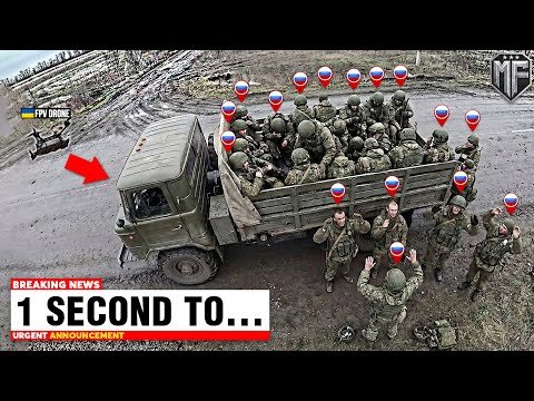 Russian Truck Full of Troops Get Caught By Ukrainian FPV Drones — Then THIS Happened…