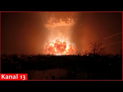 Shocking explosion: Ukraine blew into air a large Russian ammunition depot overnight