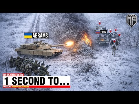 Ukrainian Abrams Tank Suddenly Appears In Front of Russian Convoy — Then THIS Happened…